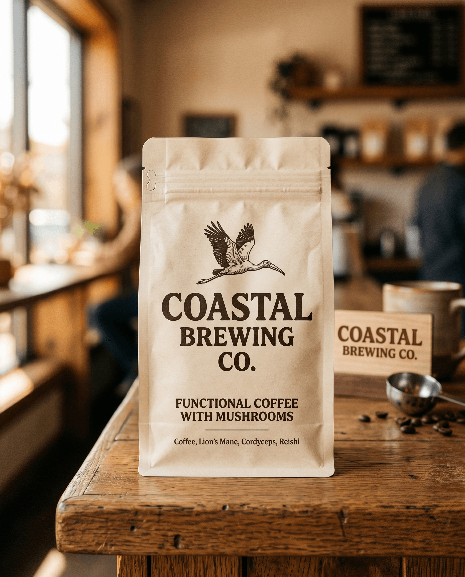 Coastal Functional Coffee With Mushrooms - Medium/ground