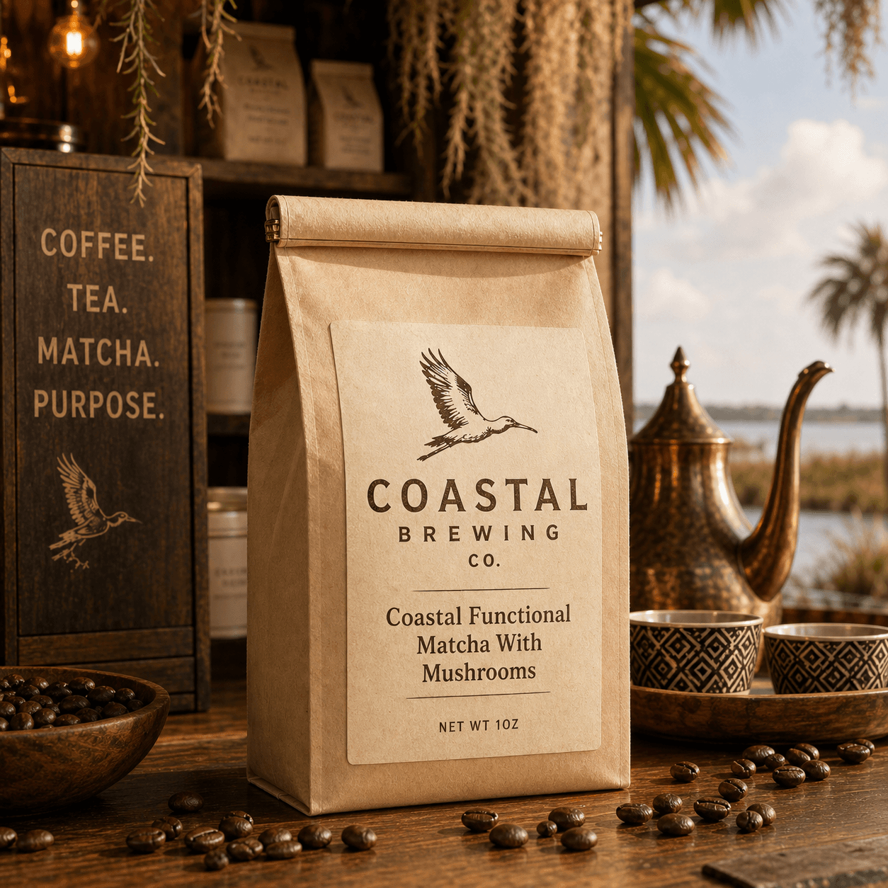 Coastal Functional Matcha With Mushrooms